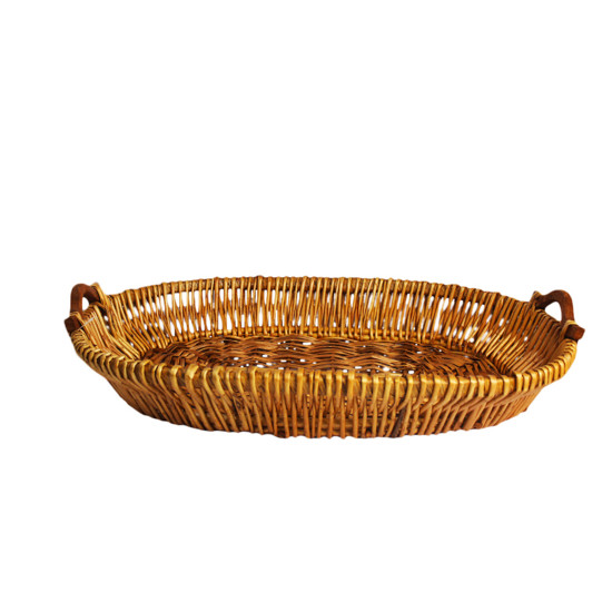 Imagem BANDEJA OVAL GRANDE DECORATIVA EM PALHA 14,5X70X50CM - ENTRECASA