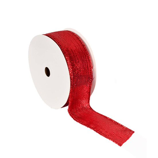 Imagem FITA ARAMADA EM LINHO VERMELHO 4CM X 9,14M - GRILLO