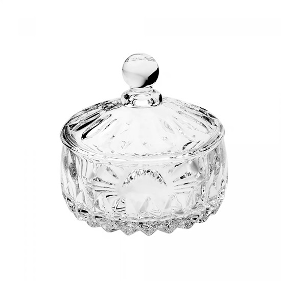 Imagem POTICHE DECORATIVO DE CRISTAL LOUISE 11X11CM - WOLFF