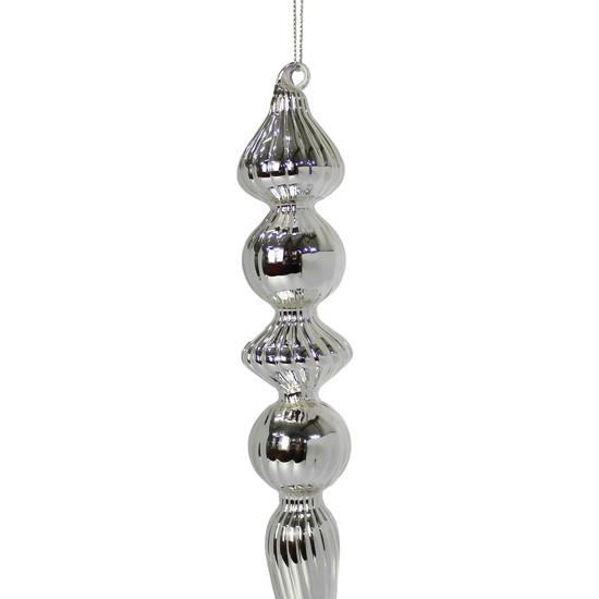 Imagem PINGENTE PARA ÁRVORE DE NATAL DECORATIVO EM VIDRO IRIDISCENTE 27CM - GRILLO