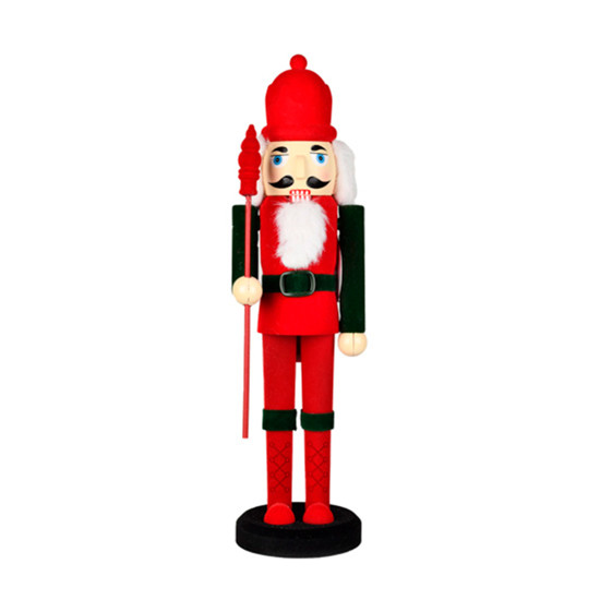 Imagem QUEBRA NOZES DECORATIVO VERMELHO E VERDE EM PLÁSTICO 28CM - GRILLO