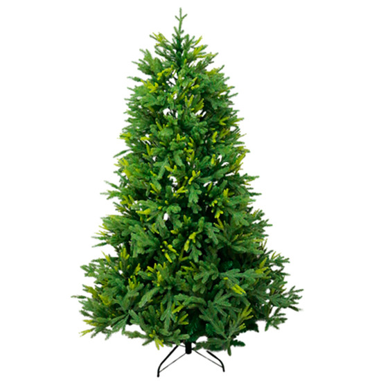 Imagem ÁRVORE DE NATAL ROMA VERDE 240CM 1688 GALHOS COM FOLHAS EM SILICONE - DINATALE