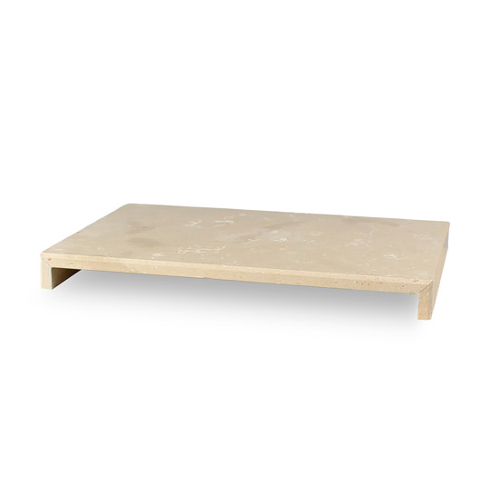 Imagem BANDEJA RETANGULAR DECORATIVA DE MÁRMORE BEGE 3X30X20CM - CROSS