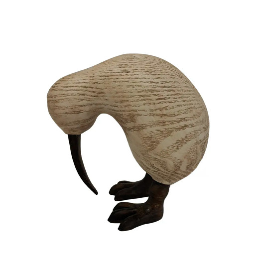 Imagem ESCULTURA PÁSSARO DECORATIVO EM RESINA MARROM CLARO 15X9,5X15,5CM - CROSS