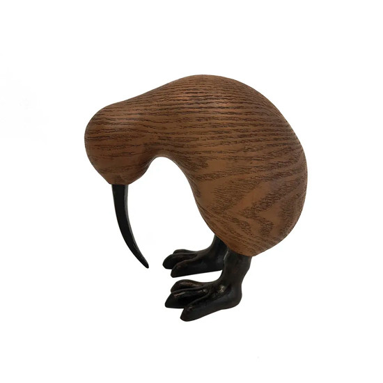 Imagem ESCULTURA PÁSSARO DECORATIVO EM RESINA MARROM 15X9,5X15,5CM - CROSS