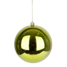 Imagem de BOLA NATALINA VERDE MENTA METALIZADA DE PLÁSTICO 12CM - GRILLO - Grillo Ltda