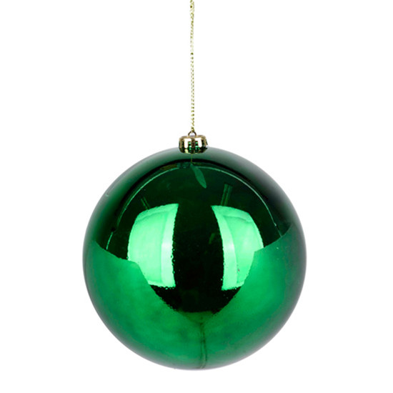 Imagem BOLA NATALINA VERDE METALIZADA DE PLÁSTICO 20CM - GRILLO