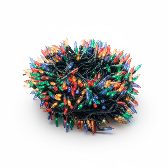 Imagem CORDÃO DECORATIVO 500 LEDS LUZ FIXA COLORIDOS BIVOLT 20M - GRILLO