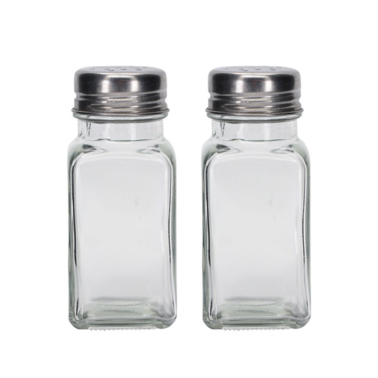 Imagem CONJUNTO SALEIRO E PIMENTEIRO DE VIDRO E INOX - TUUT