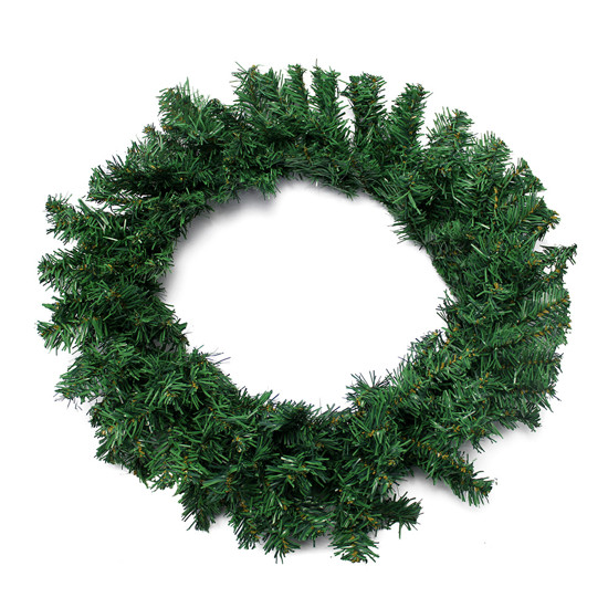 Imagem GUIRLANDA NATALINA DECORATIVA VERDE EM PLÁSTICO E METAL 45CM - GRILLO