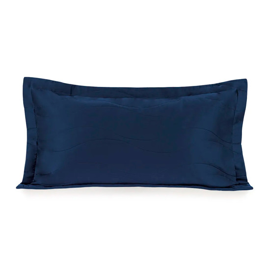 Imagem JOGO DE PORTA-TRAVESSEIRO NOVARA AZUL SICILIANO DE ALGODÃO 2 PEÇAS - TRUSSARDI