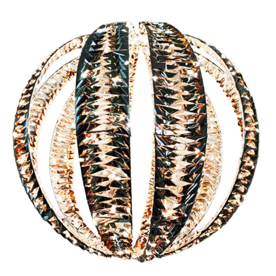 Imagem BOLA DECORATIVA EM METAL COM 300 LEDS BIVOLT BRANCO QUENTE 30CM - GRILLO