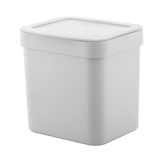 Imagem LIXEIRA BRANCA PARA PIA DA COZINHA 4,7L LINHA TRIUM 20,5X20,3X16,8CM - OU