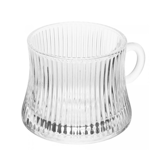 Imagem CANECA LINES 160ML DE VIDRO 7X7X4,6CM - LYOR