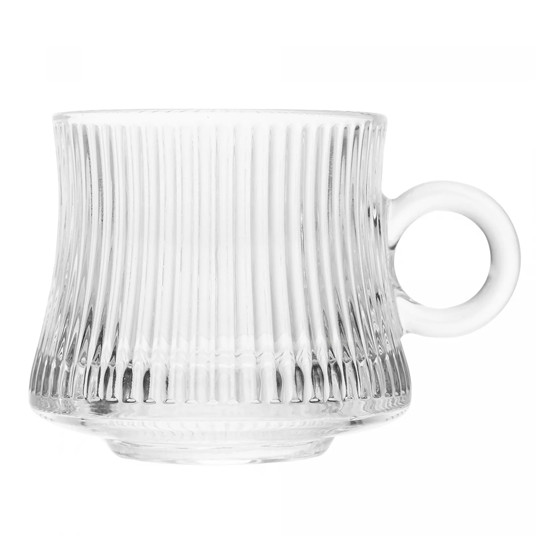 Imagem CANECA LINES 160ML DE VIDRO 7X7X4,6CM - LYOR