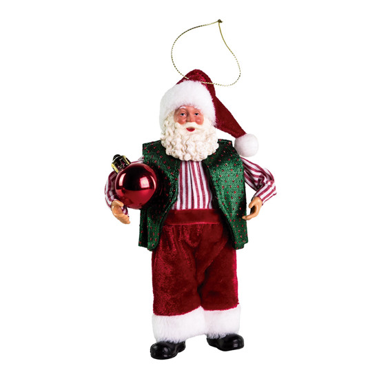 Imagem PAPAI NOEL PRESENTEIRO DECORATIVO DE PENDURAR 18CM - TUUT