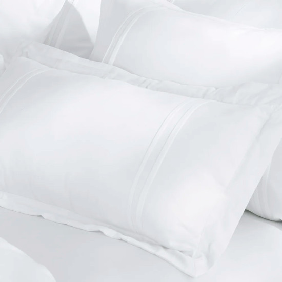 Imagem ALMOFADA 400 FIOS DE ALGODÃO NAXOS BRANCO 35CM X 70CM - TRUSSARDI