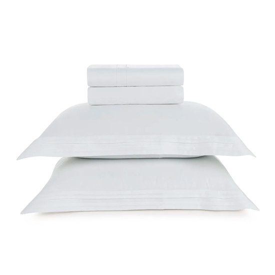 Imagem JOGO DE CAMA KING 400 FIOS ALGODÃO NAXOS BRANCO - TRUSSARDI
