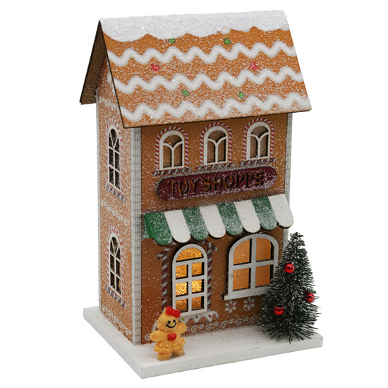 Imagem CASINHA NATALINA DECORATIVA COM LED 17X10,5X9CM - TOKDACASA