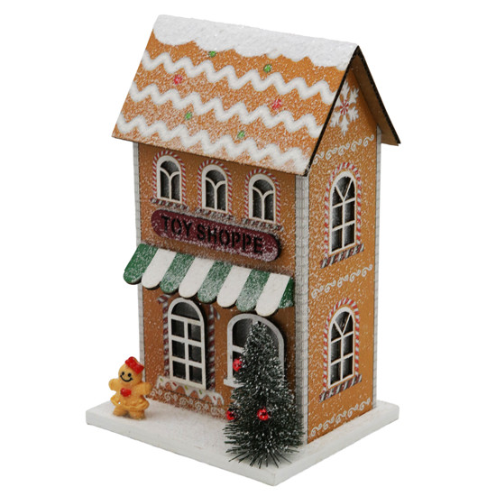 Imagem CASINHA NATALINA DECORATIVA COM LED 17X10,5X9CM - TOKDACASA