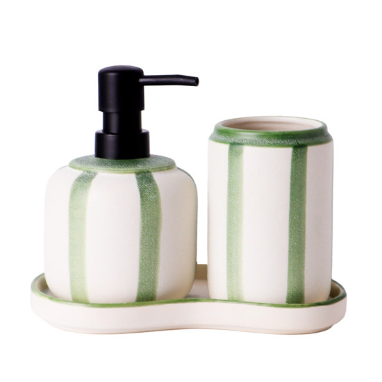 Imagem JOGO DE PORCELANA PARA BANHEIRO 3 PEÇAS - TUUT