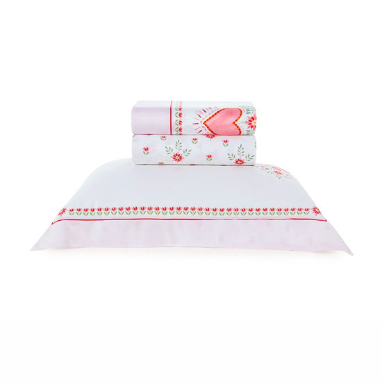 Imagem JOGO DE CAMA SOLTEIRO INFANTIL 300 FIOS DE ALGODÃO LE COLLONE - TRUSSARDI