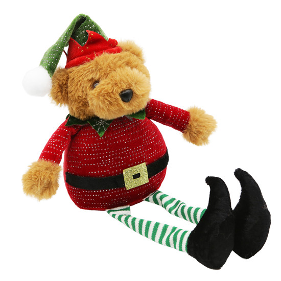 Imagem URSO DE PELÚCIA NATALINO DE POLIÉSTER 20X22CM - TOKDACASA