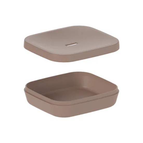 Imagem SABONETEIRA AURA MARROM DE POLIESTIRENO 3X11X10CM - OU