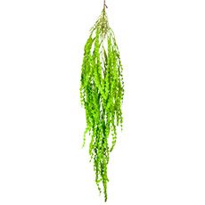 Imagem de PENDENTE DECORATIVO DE FOLHAS VERDES TOQUE REAL DE PLÁSTICO 120X21CM - GRILLO - Grillo Ltda