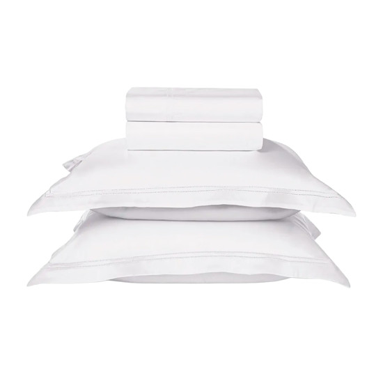Imagem JOGO DE CAMA KING TRUSSARDI 300 FIOS CETIM ALGODÃO EGÍPCIO GALIENO BRANCO - TRUSSARDI