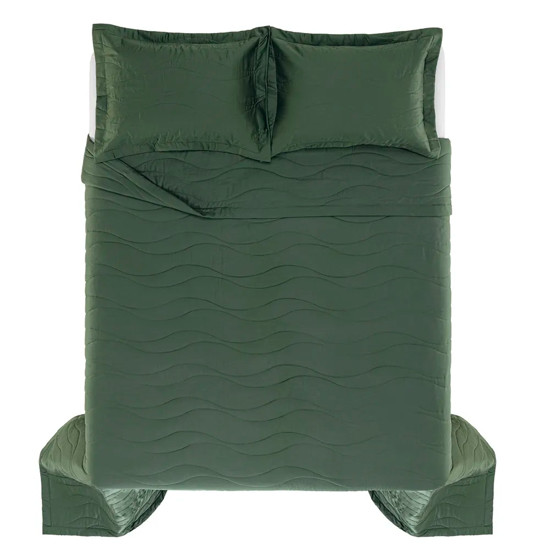 Imagem JOGO DE COLCHA KING 300 FIOS DE ALGODÃO NOVARA FOGLI - TRUSSARDI