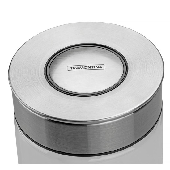 Imagem POTE DE VIDRO PUREZZA COM TAMPA DE AÇO INOX 1,8L - TRAMONTINA