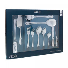 Imagem de FAQUEIRO 54 PEÇAS CROISÉ EM AÇO INOX COM CAIXA LITOGRAFADA - WOLFF - Rojemac Impotacao E Exportacao Ltda