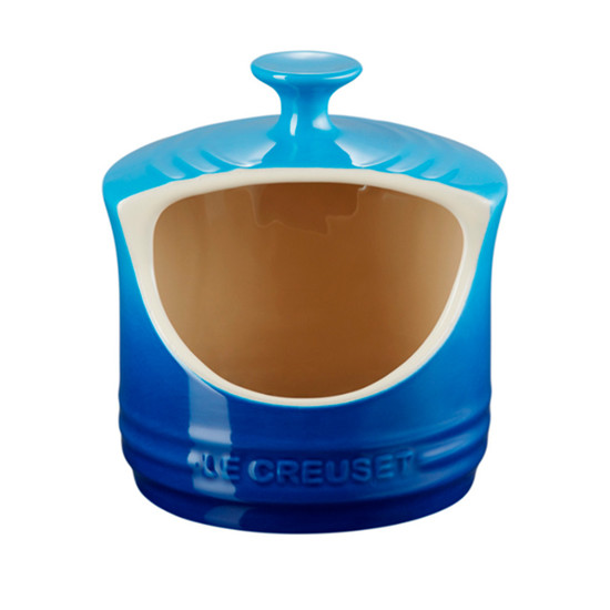 Imagem PORTA SAL 300ML AZUL CARIBE EM CERÂMICA 13X12X12CM - LE CREUSET