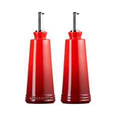 Imagem de SET AZEITE & VINAGRE SIGNATURE VERMELHO 300ML EM CERÂMICA 20X17X8CM - LE CREUSET - Le Creuset Do Brasil 