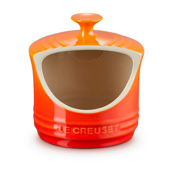 Imagem PORTA SAL 300ML LARANJA EM CERÂMICA 13X12X12CM - LE CREUSET