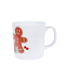 Imagem de CANECA BRANCA GINGERBREAD DE MELAMINA 9X11X8CM - GRILLO - Grillo Ltda