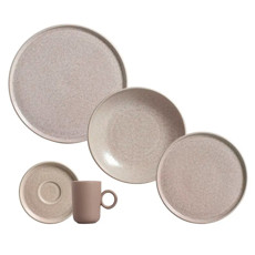 Imagem de APARELHO DE JANTAR 20 PEÇAS BASIC SANDY DE CERÂMICA - PORTO BRASIL - Porto Brasil Ceramica Ltda