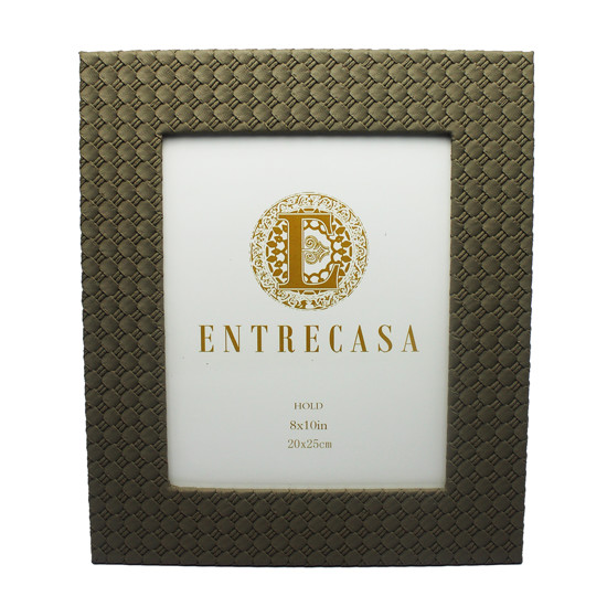Imagem PORTA RETRATO RETANGULAR DECORATIVO DE MDF CINZA 20X25CM - ENTRECASA