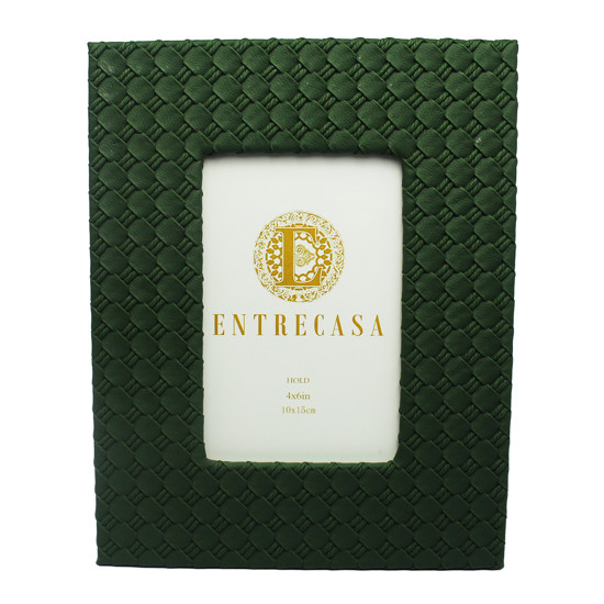 Imagem PORTA RETRATO DECORATIVO DE MDF VERDE OLIVA 10X15CM - ENTRECASA