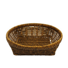 Imagem de CESTO REDONDO DE FIBRA SINTÉTICA CARAMELO COM BASE QUADRADA 6X22X22CM - ENTRECASA - Inverno Verao Comercio De Modas E Decoracao Eireli