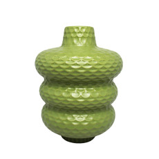Imagem de VASO DE CERÂMICA VERDE DECORATIVO 24X18X18CM - ENTRECASA - Inverno Verao Comercio De Modas E Decoracao Eireli