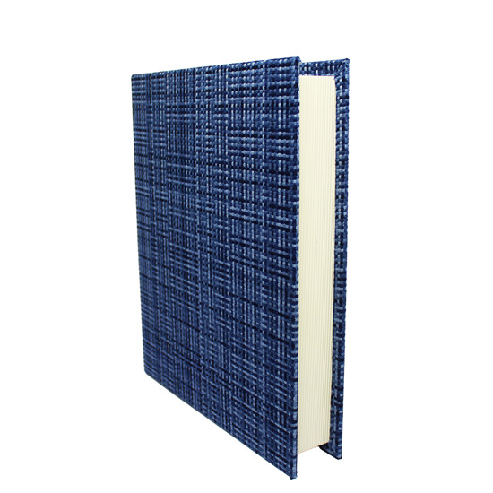 Imagem CAIXA LIVRO DECORATIVA DE MDF TEXTURIZADO AZUL 4X26,5X21CM - ENTRECASA