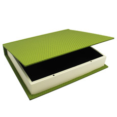 Imagem de CAIXA LIVRO DECORATIVA DE MDF TEXTURIZADO VERDE 5X32X27CM - ENTRECASA - Inverno Verao Comercio De Modas E Decoracao Eireli