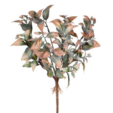 Imagem de BUQUÊ DECORATIVO DE FOLHAS AMARELO OUTONO DE PLÁSTICO MOLDÁVEL 34X17CM - GRILLO - Grillo Ltda