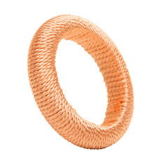 Imagem de CONJUNTO 4 ANÉIS PARA GUARDANAPO TRESSÊ DOURADO PLÁSTICO 1,5X5,5X5,5CM - LYOR - Coliseu Presentes Ltda