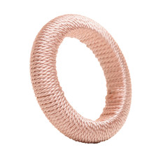 Imagem de CONJUNTO 4 ANÉIS PARA GUARDANAPO TRESSÊ BEGE PLÁSTICO 1,5X5,5X5,5CM - LYOR - Coliseu Presentes Ltda