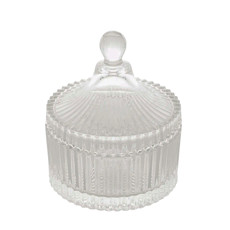 Imagem de POTICHE DE CRISTAL COM TAMPA CARROSSEL 6,5CM X 9CM - LYOR - Coliseu Presentes Ltda