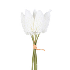 Imagem de RAMALHETE DECORATIVO DE CATTAIL CREME DE PLÁSTICO MOLDÁVEL 33X10X10CM - GRILLO - Grillo Ltda