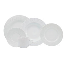 Imagem de APARELHO DE JANTAR E CHÁ 30 PEÇAS ÁRTICO BRANCO DE PORCELANA - SCHMIDT - Schmidt Industria Comercio Importacao E Exportacao Ltda